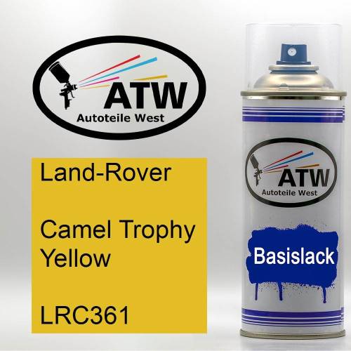 Land-Rover, Camel Trophy Yellow, LRC361: 400ml Sprühdose, von ATW Autoteile West.
